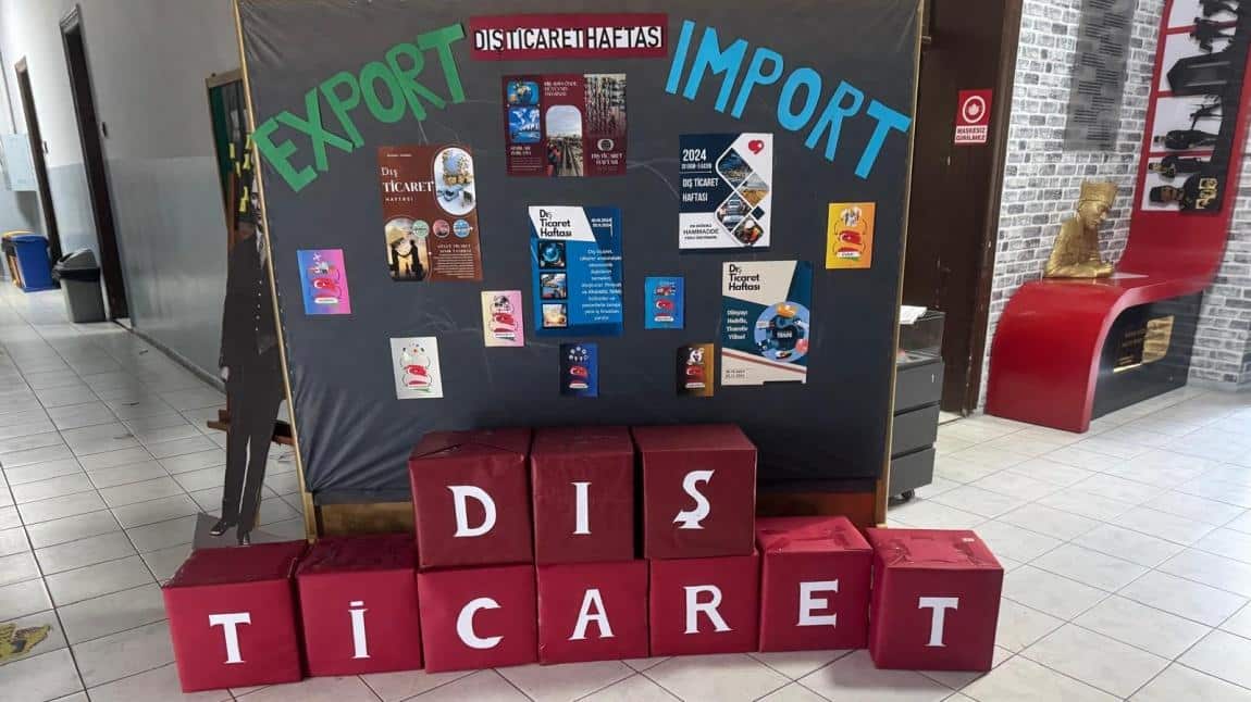 Dış ticaret haftası etkinlikleri kapsamında pano çalışması